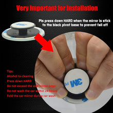 Load image into Gallery viewer, CarFrill HD Glass Frameless Round Convex Rear View Blind Spot Mirror Cars/Trucks/Vans (2") -Pack of 2