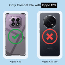 Load image into Gallery viewer, Transparent Raised Edges Shockproof Protective Phone Bumper Case for Oppo F29 5G PC + TPU Clear
