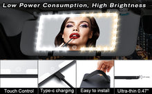 Load image into Gallery viewer, FolksWheel LED Car Sun Visor Mirror - 3 Light Modes, Rechargeable