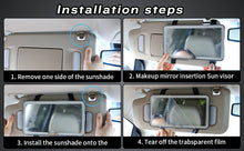 Load image into Gallery viewer, FolksWheel LED Car Sun Visor Mirror - 3 Light Modes, Rechargeable