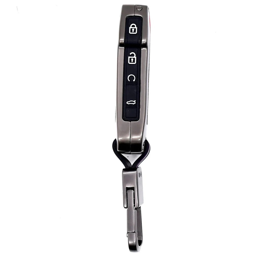 Kia-Metal Key Cover Compatibility: Fit for New Kia Seltos 2023 Facelift | Carens X Line | Sonet Facelift - 4 Button Smart Key