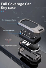 Load image into Gallery viewer, Honda Elevate 2023 Luxury Premium Metal Smart Car Key Cover Key Case With Key Chain (2 buttons) (Only for Key less entry)