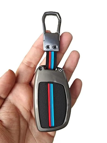 Zinc Metal Alloy Car Key Cover | Compatible with Hyundai Sonata, Santa Fe, Accent, Tucson, Elantra, Mistra 4 Button Flip Key