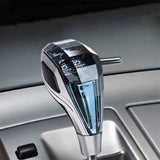 LED Crystal Sensor Touch 7 Colors Gear Knob Silver