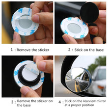 Load image into Gallery viewer, CarFrill HD Glass Frameless Round Convex Rear View Blind Spot Mirror Cars/Trucks/Vans (2&quot;) -Pack of 2