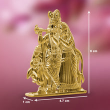 Load image into Gallery viewer, God of Love Radha Krishna Jugal Jodi Standing, Playing Flute