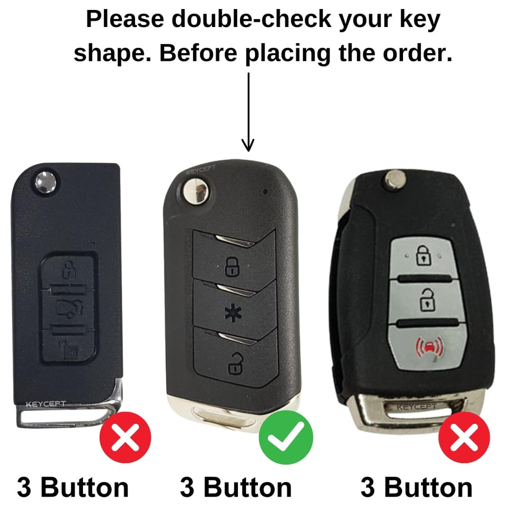 Folkswheel Combo | Mahindra Key Cover ( 3 Button ) | Seatbelt Extender ( 3 pcs)