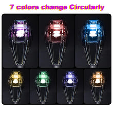 Load image into Gallery viewer, LED Crystal Sensor Touch 7 Colors Gear Knob Silver