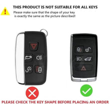 Load image into Gallery viewer, Folkswheel Metal Alloy Key Cover Compatible for Range Rover Sport, Evoque, Velar, Discovery, Defender 5 Button Smart Key