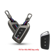 Load image into Gallery viewer, Folkswheel Metal Car Key Cover Compatible for MG Hector, Astor, Gloster Smart Key