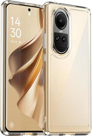 Unbreakable Glass TPU Crystal Clear Transparent Back Cover Case for Oppo Reno 10 Pro 5G