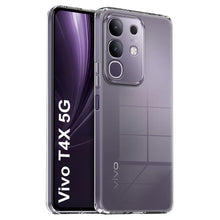 Load image into Gallery viewer, Shockproof Crystar Clear Back Case Cover for Vivo T4X 5G | Transparent Back Cover
