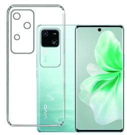 Vivo V30 5G Back Cover | Slim Soft Back Case (Transparent)