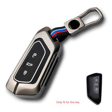 Load image into Gallery viewer, Metal Alloy Key Cover Compatible for Skoda and VW - Taigun | Kushaq | kodiaq | Virtus | T Roc 3 Button Smart Key