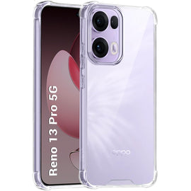 Crystal Clear Back Cover Case for Oppo Reno 13 Pro 5G | 360 Degree Protection
