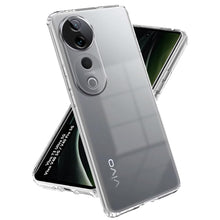 Load image into Gallery viewer, Vivo V40 / V40 Pro / T3 Ultra 5G Premium Transparent Soft Silicon Back Cover [Transparent]
