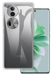 Transparent Hybrid Soft Slim Dust Proof Back Case Cover with Camera Protection For Oppo Reno 11 Pro 5G (2024)