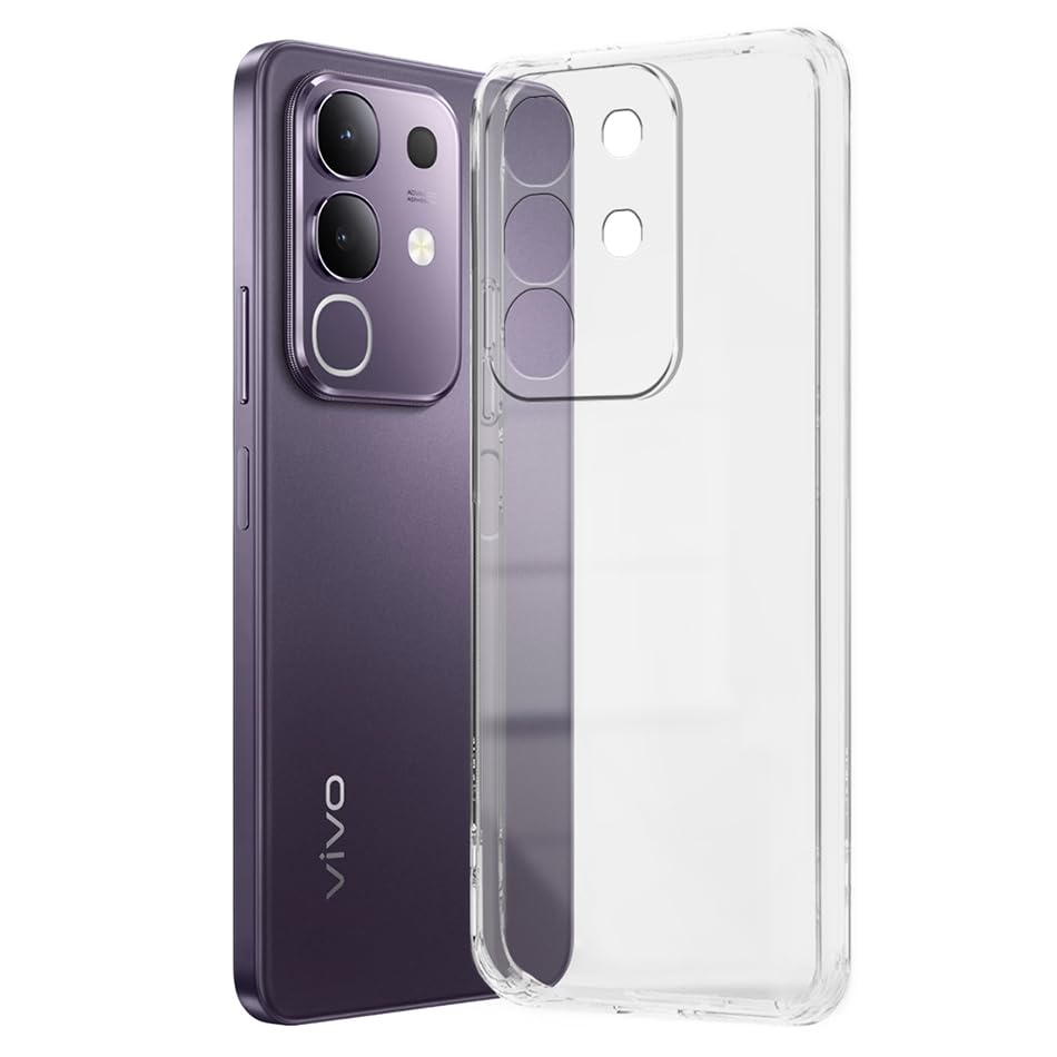 Shockproof Crystar Clear Back Case Cover for Vivo T4X 5G | Transparent Back Cover