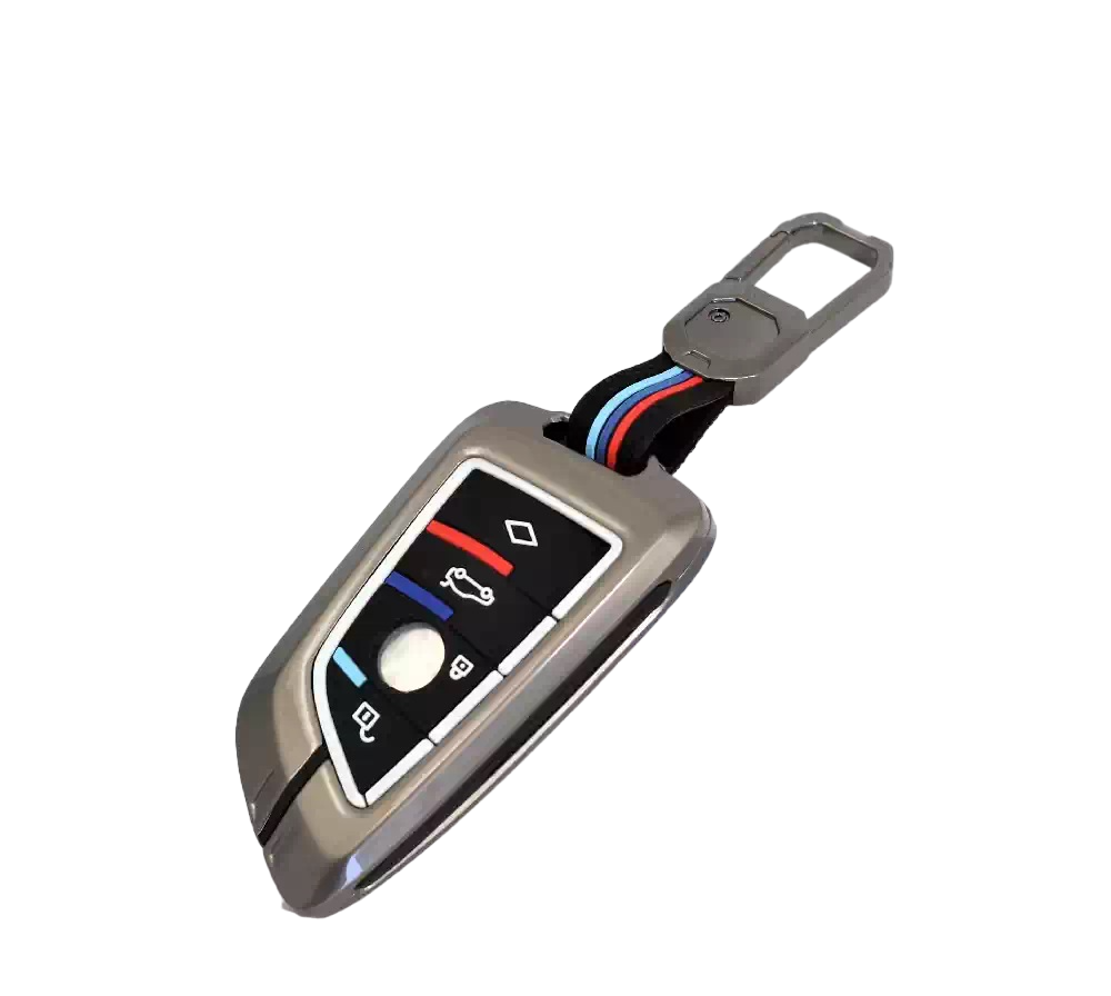 Metal Silicon Alloy Key case for BMW 4 Button Smart Key