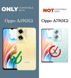 Oppo A59 5G (Silicone Clear Shockproof Case with Camera Protection | Soft and Flexible | Transparent)
