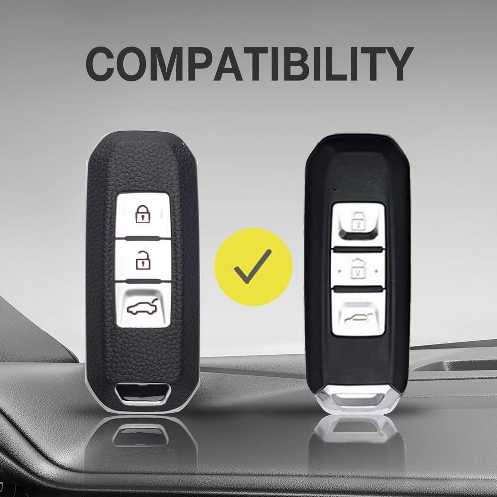 MG Car Key Cover Compatibility: Fit for MG Hector 3 Button Smart Key