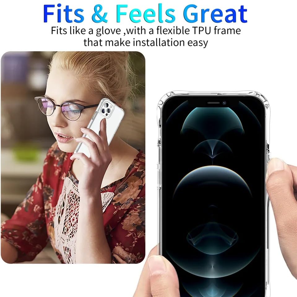 Shockproof Crystar Clear Back Case Cover for Vivo T3 Lite 5G | Transparent Back Cover