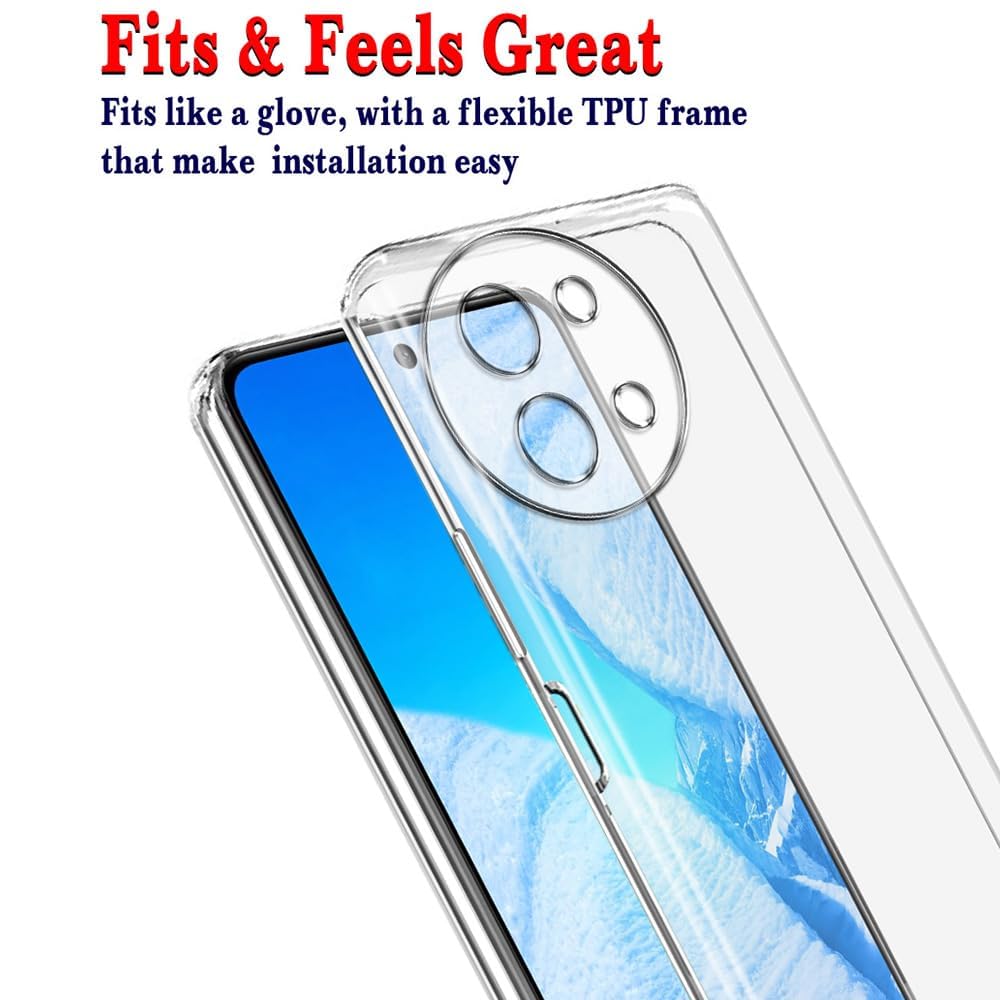 Premium Ultra Clear Soft Slim Back Cover Case for Vivo Y58 5G | Vivo Y38 5G