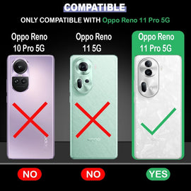 Transparent Hybrid Soft Slim Dust Proof Back Case Cover with Camera Protection For Oppo Reno 11 Pro 5G (2024)