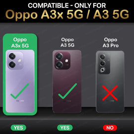 Transparent Back Cover Case for Oppo A3x 5G | A3x 4G | A3 5G