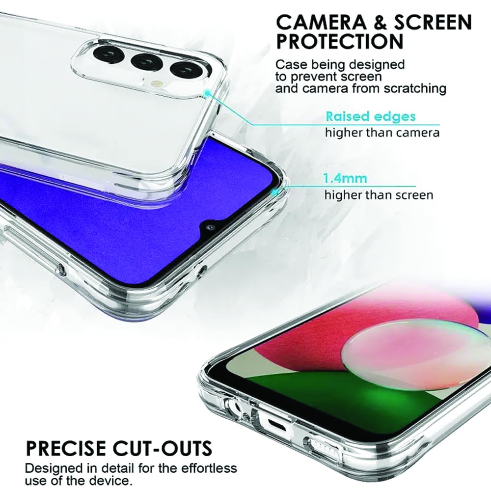 Shockproof Crystar Clear Back Case Cover for Vivo T3 Lite 5G | Transparent Back Cover