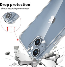 Shockproof Transparent Hard Back Scratch Resistant Cover Case for iPhone