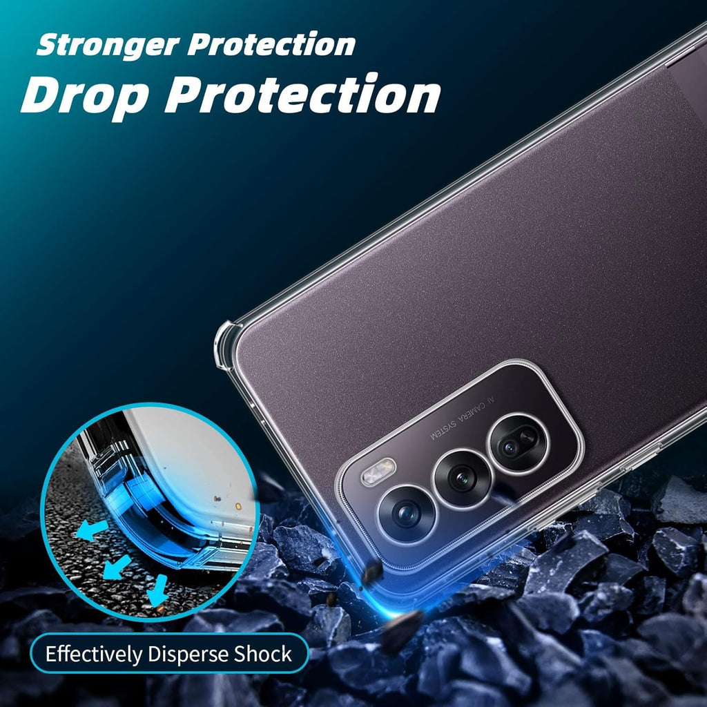 Crystal Clear Back Cover Case for [ Oppo Reno 12 5G / Reno12 5G ]