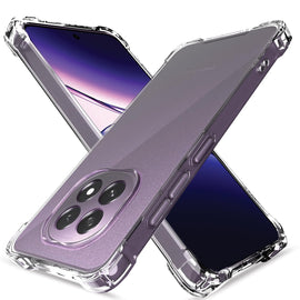 Transparent Raised Edges Shockproof Protective Phone Bumper Case for Oppo F29 5G PC + TPU Clear