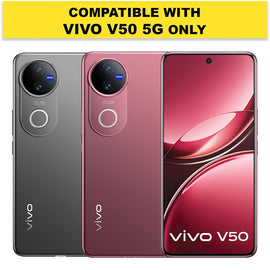 Shockproof Clear Hybrid Armor Back Cover Case for Vivo V50 5G