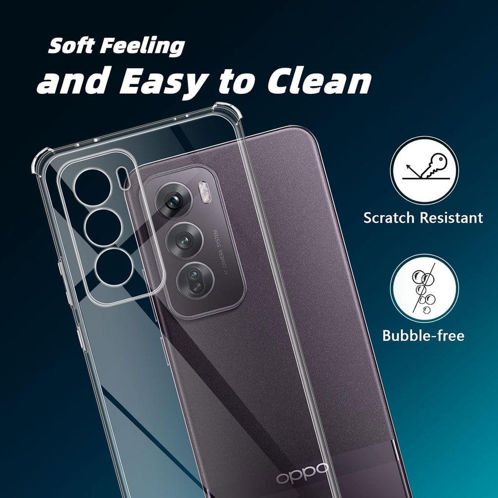 Crystal Clear Back Cover Case for [ Oppo Reno 12 5G / Reno12 5G ]