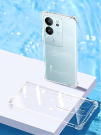 Vivo V29 Pro 5G, Bumper Exclusive Transparent Back Cover Clear Thin Case