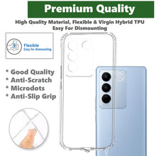 Load image into Gallery viewer, Back Cover Case for Vivo V27 5G / V27 Pro 5G Transparent