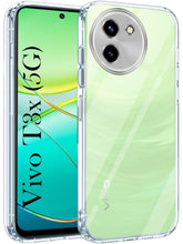 Load image into Gallery viewer, Back Cover for Vivo T3x 5G (Silicone Clear Shockproof Case with Camera Protection