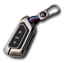 Load image into Gallery viewer, Metal Alloy Key Cover Compatible for Skoda and VW - Taigun | Kushaq | kodiaq | Virtus | T Roc 3 Button Smart Key