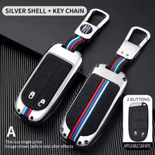 Load image into Gallery viewer, Metal Silicon Key case for Jeep Compass 2 Button Smart Key