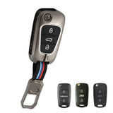 Folkswheel Hyundai Old Verna | Old Elentra | Old i20 Flip Key (3 Button Smart Flip Key)