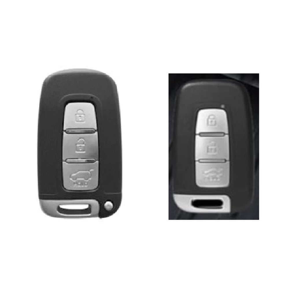 Folkswheel Metal Silicon Car Key Case for Hyundai Elentra | Old Verna | Old i20 Push Button Smart Key