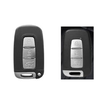 Load image into Gallery viewer, Folkswheel Metal Silicon Car Key Case for Hyundai Elentra | Old Verna | Old i20 Push Button Smart Key