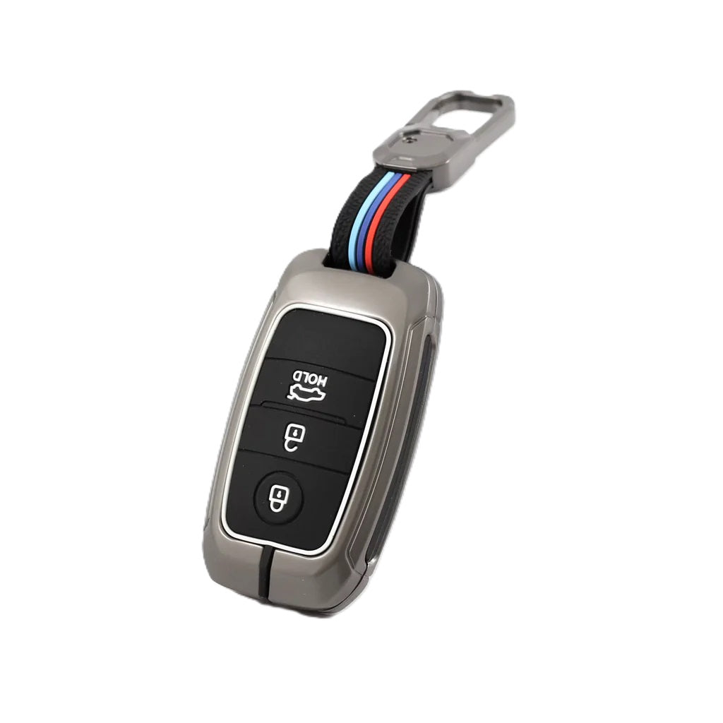 Metal Silicon Car Key case for KIA 3 Button Smart Key