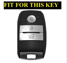 Load image into Gallery viewer, Metal Silicon Car Key case for KIA 3 Button Smart Key