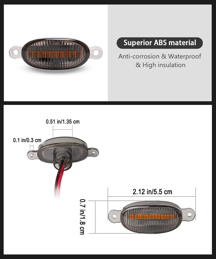 Universal 4 X 4 Daytime Running Light for Car Grill - All Car/Truck/SUV (Set of 4 Pcs)