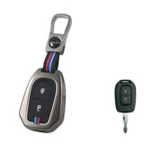 Metal Silicon Key Cover Fit for Renault 2 Button Remote Key (R-1)