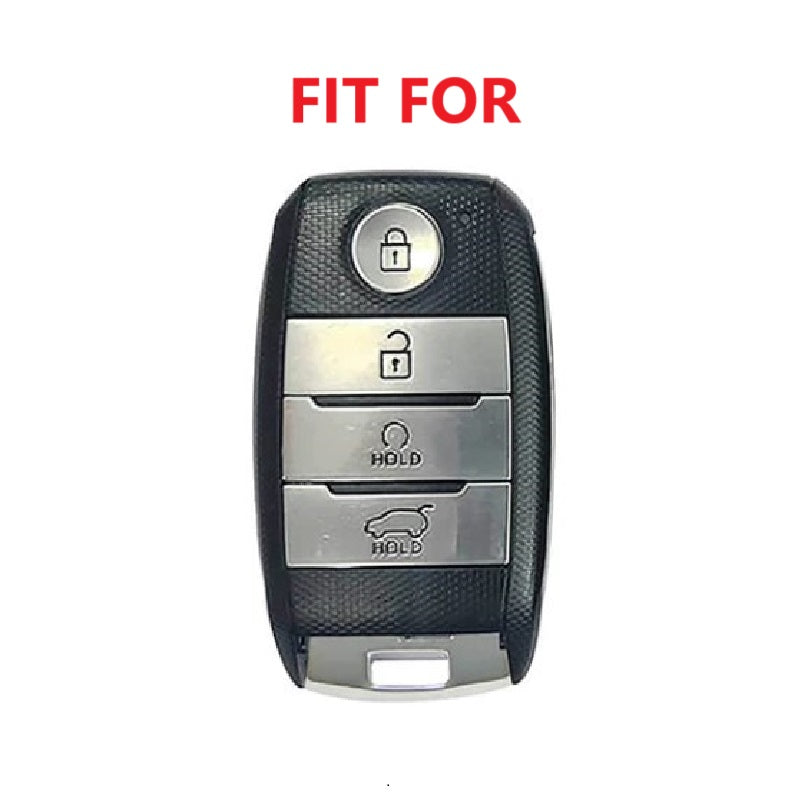 KIA Carens Car Key Cover ( 4 Button ) | Old Sonet Car Key Cover |Old Seltos Luxury Premium Car Key Cover Key Case With Key Chain