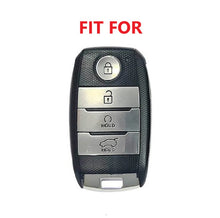 Load image into Gallery viewer, KIA Carens Car Key Cover ( 4 Button ) | Old Sonet Car Key Cover |Old Seltos Luxury Premium Car Key Cover Key Case With Key Chain