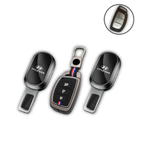 Load image into Gallery viewer, Folkswheel Combo | Hyundai Key Cover ( 3 Button ) | Seatbelt Extender ( 2 pcs)